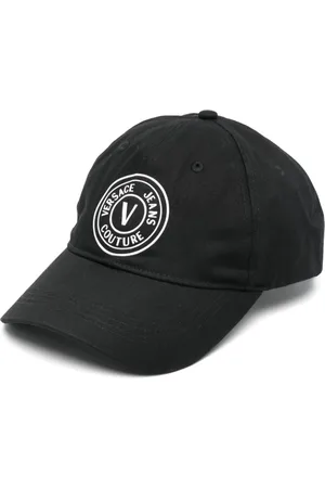 VERSACE Baseballkasket med gummi-logo og mesh