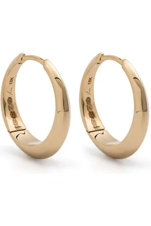 Lizzie Mandler Store halvmåne-hoop-øreringe i 18 karat guld