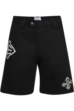 Rhude Shorts i twill med korslogo