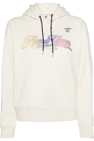 A Bathing Ape Hættetrøje med lange ærmer og logotryk