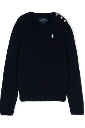 Ralph Lauren Kabelstrikket Polo Pony trøje