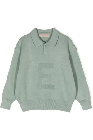 FEAR OF GOD Strikket polo med logomærke