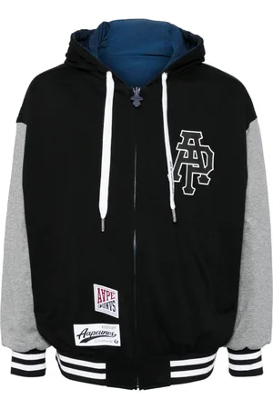 A Bathing Ape Bomberjakke med logo-applikation