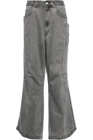 FIVE CM Jeans med lige ben og paneler