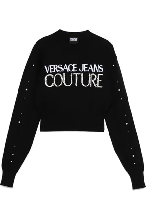 VERSACE Sweater med imiterede perler