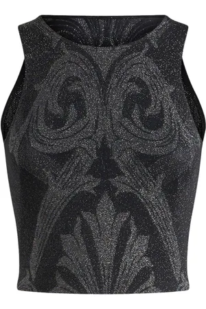 Etro Tanktop i jacquard med metallisk effekt