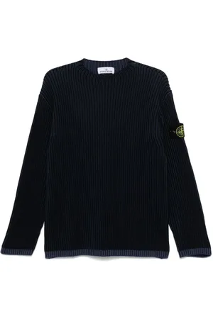 Stone Island Kraftig ribbet sweater