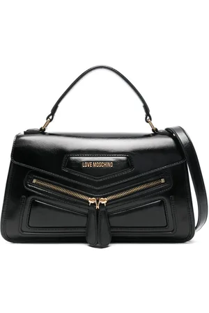 Moschino Tote med logoplade