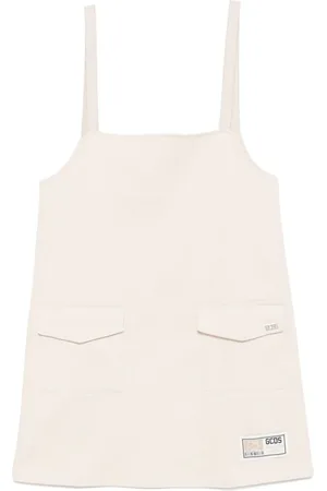 GCDS Kort gabardine kjole i nylon