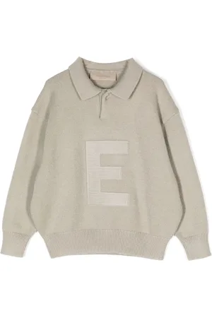 FEAR OF GOD Strikket polo med logomærke