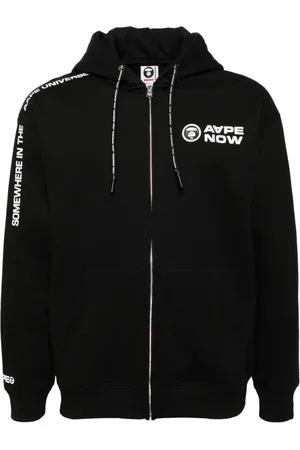 A Bathing Ape Jakke med hætte og logomærke