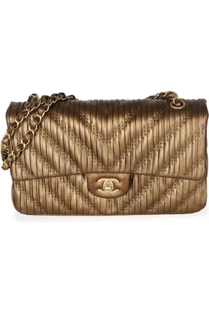CHANEL 2018 mellemstor skuldertaske med dobbelt flaplukning