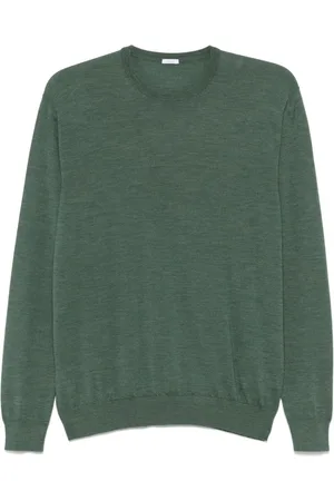 Malo Sweater i uld med logo