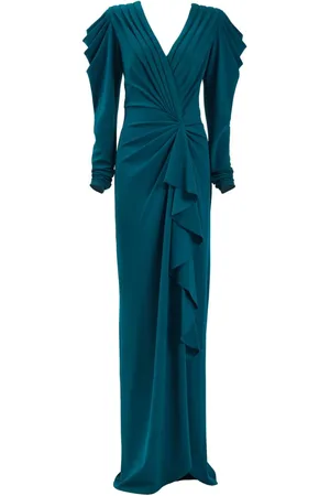 Tadashi Shoji Draperet Finch Waterfall kjole