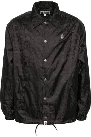 A Bathing Ape Skjortejakke med monogram-logo