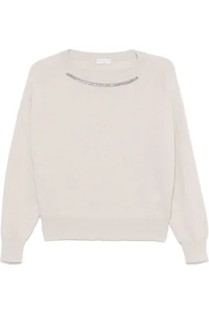 Brunello Cucinelli Sweater med perledetalje