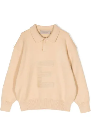 FEAR OF GOD Strikket polo med logomærke