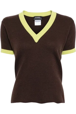 CHANEL Strikket top i kashmir fra 2000