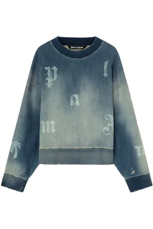 Palm Angels Syrevasket sweatshirt med logotryk
