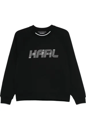 Karl Lagerfeld Sweatshirt med logoapplikation