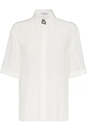Brunello Cucinelli Precious skjorte med knaphul