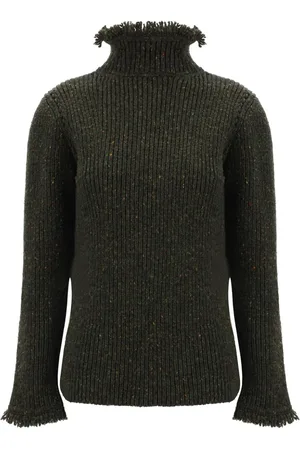 Burberry Sweater med frynset kant