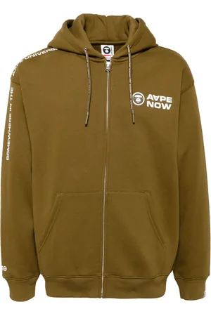 A Bathing Ape Jakke med hætte og logomærke