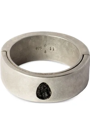 PARTS OF FOUR Sistema ring i sterlingsølv med sort diamant