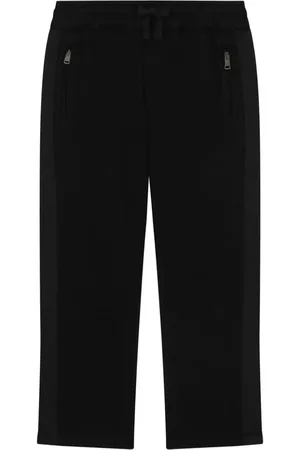 Dolce & Gabbana Joggingbukser med logoplade og sidepanel