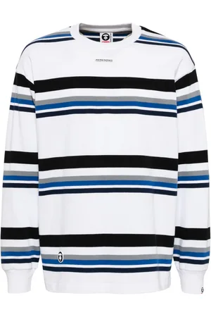 A Bathing Ape Langærmet T-shirt med vandrette striber