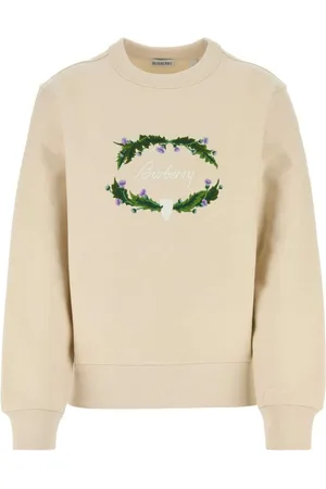 Burberry Sand sweatshirt i bomuldsblanding