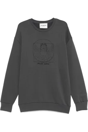 Iceberg Vitruvian Garfield sweatshirt med broderi
