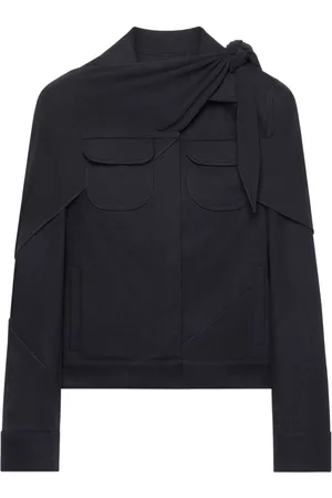 Courrèges Draperet truckerjakke i denim