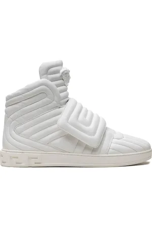 VERSACE Quiltede high-top "White" sneakers