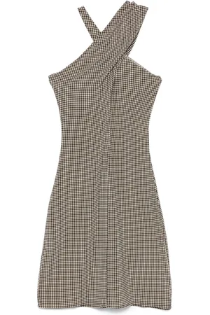 Courrèges Kort kjole i jersey med krydset detalje