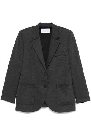 Harris Wharf London Blazer i dogtooth-mønster