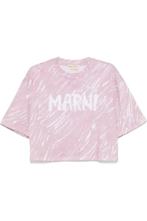 Marni T-shirt med krusedulle-logotryk