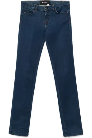 Kiton Skinny jeans med broderet logo