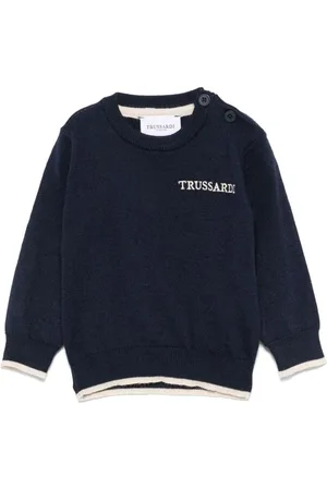 Trussardi Sweater med broderet logo