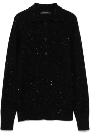 Fabiana Filippi Polo-sweater med pailletudsmykning