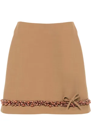 Viktor & Rolf Perle-udsmykket mini-nederdel
