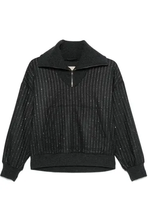 HERNO Sweatshirt med rhinsten