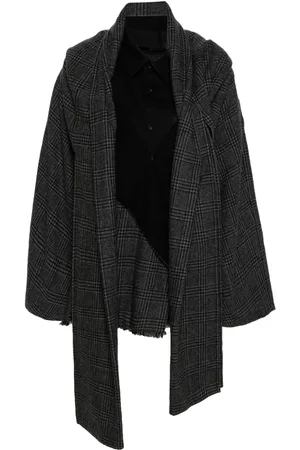 YOHJI YAMAMOTO Skotskternet Combination frakke