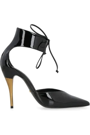 Gucci 105mm pumps i lakeret læder med T-bar
