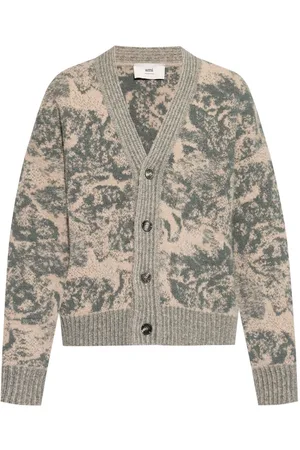 Ami Cardigan i mønstret jacquard