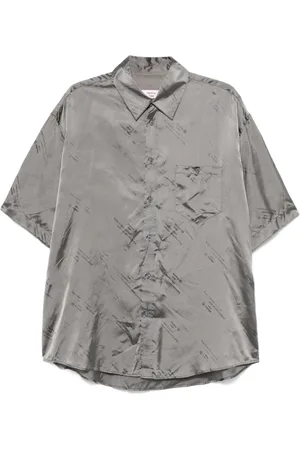 MARTINE ROSE Expect Perfection skjorte i jacquard