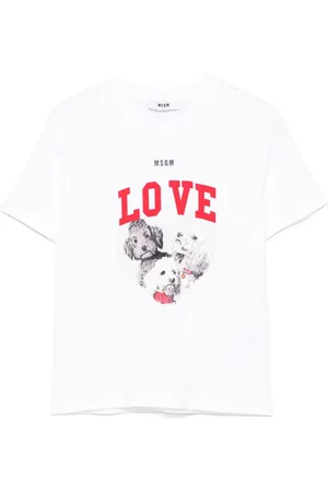 Msgm T-shirt med grafisk tryk
