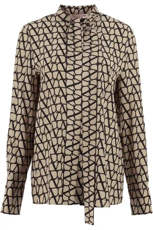 VALENTINO GARAVANI Toile Iconographe bluse i crepe-de-chine
