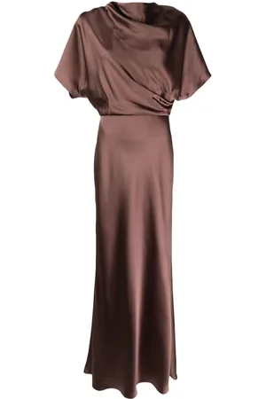 Amsale Draperet kjole i satin