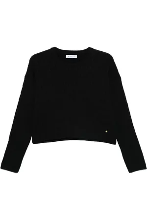 Manuel Ritz Cropped kabelstrikket sweater